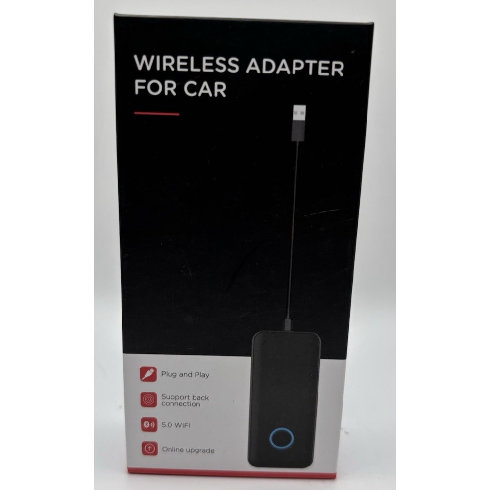 Dexico Wireless CarPlay Adapter For Car Radio Stereo W/USB Plug & Play NEW Open‎